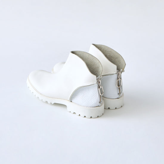 BACK ZIP BOOTS　SMOOTH WHITE / SHRINK WHITE