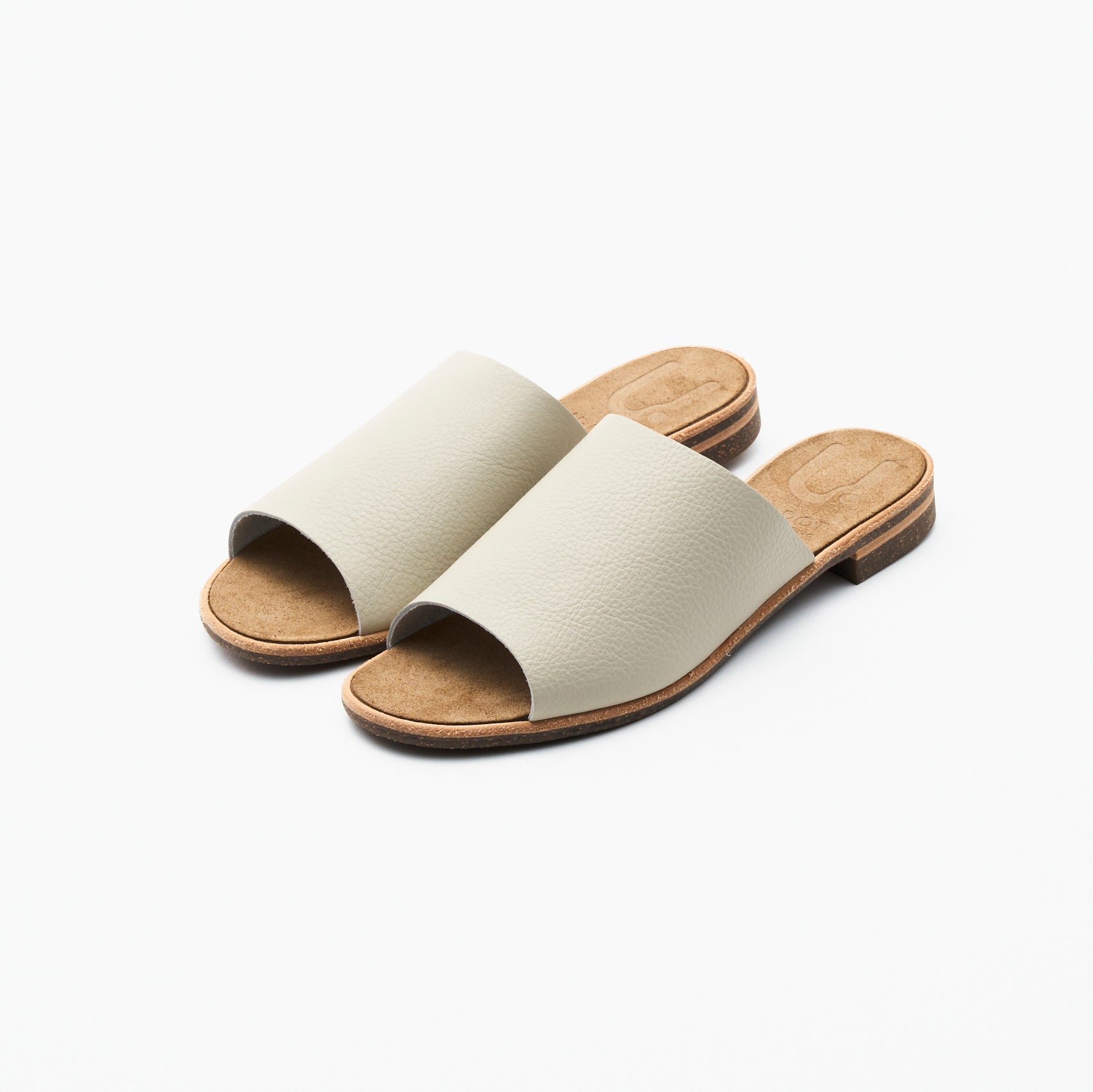 SLIDE SANDALS SHRINK IVORY