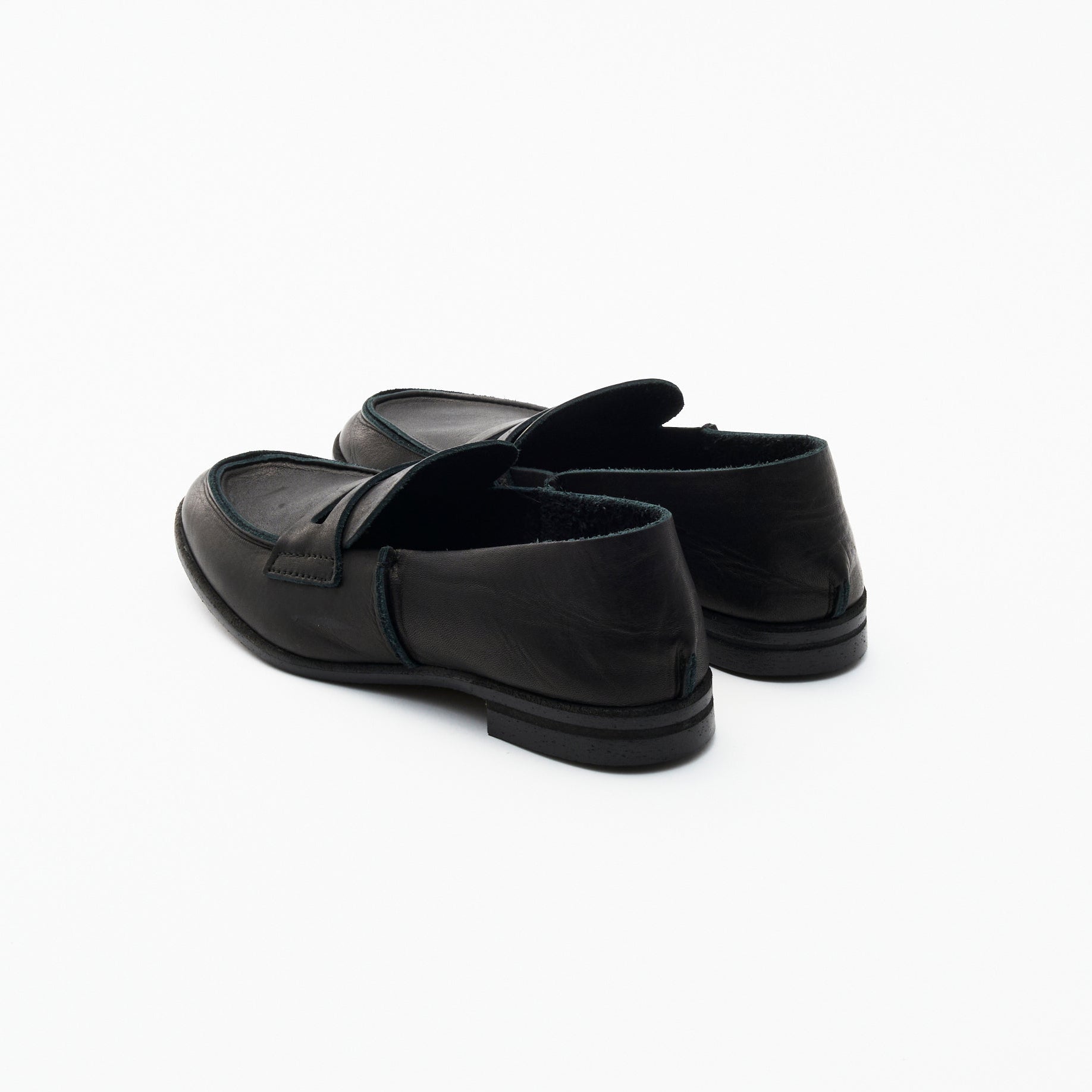 LOAFER ALL SMOOTH BLACK / BLACK SOLE