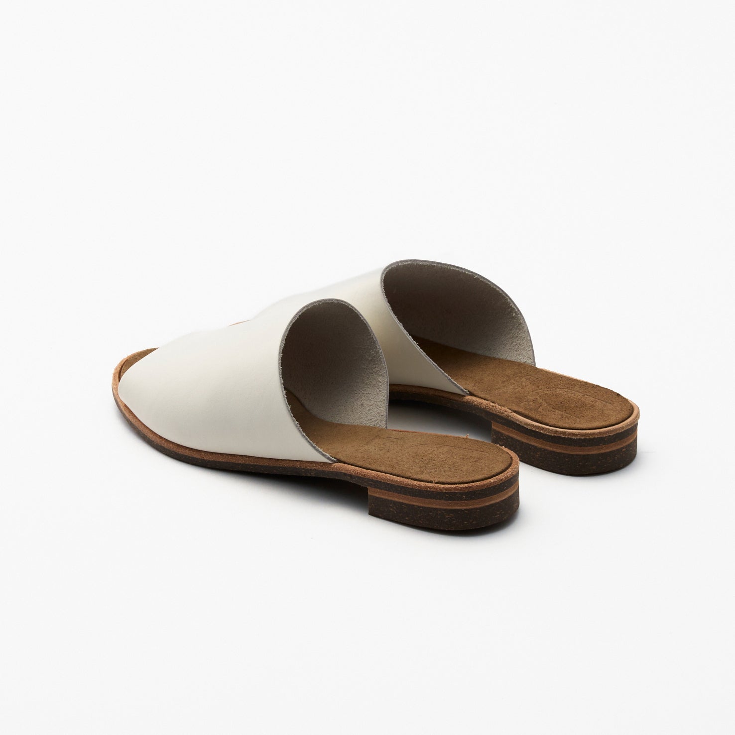 SLIDE SANDALS SMOOTH WHITE