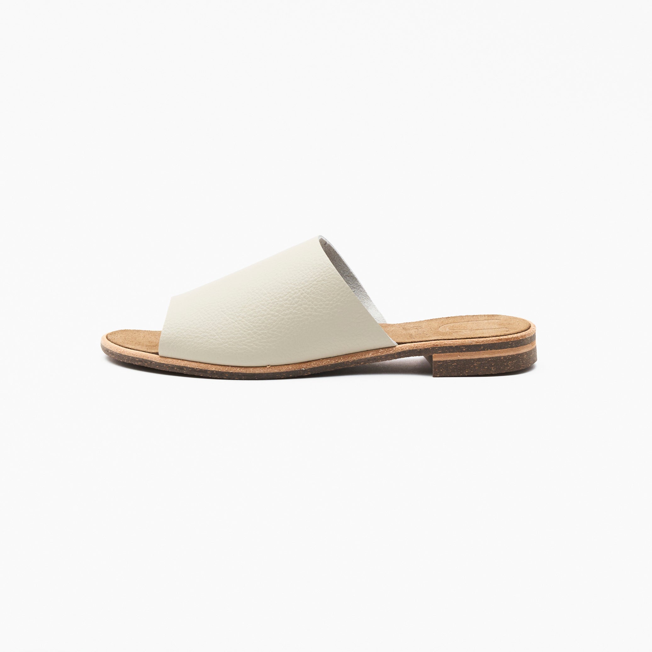 SLIDE SANDALS SHRINK IVORY