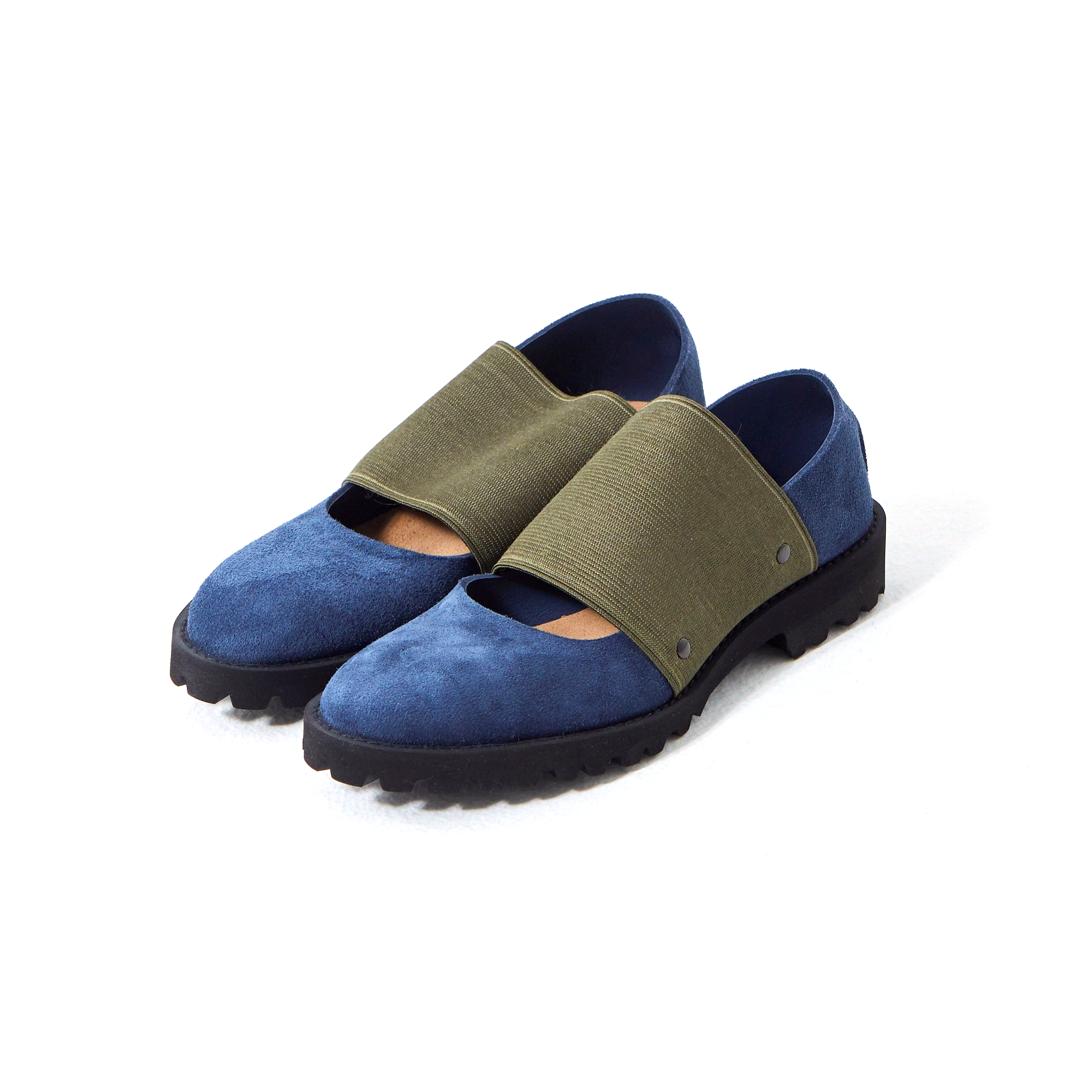 GOM BAND FLAT SUEDE NAVY