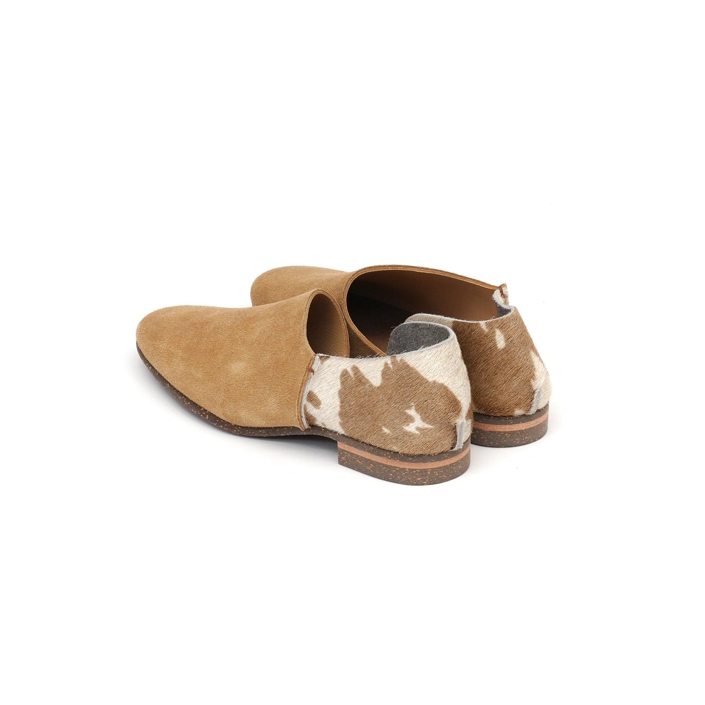 2-PIECES SLIP-ON SUEDE BROWN SUGAR / COW BROWN