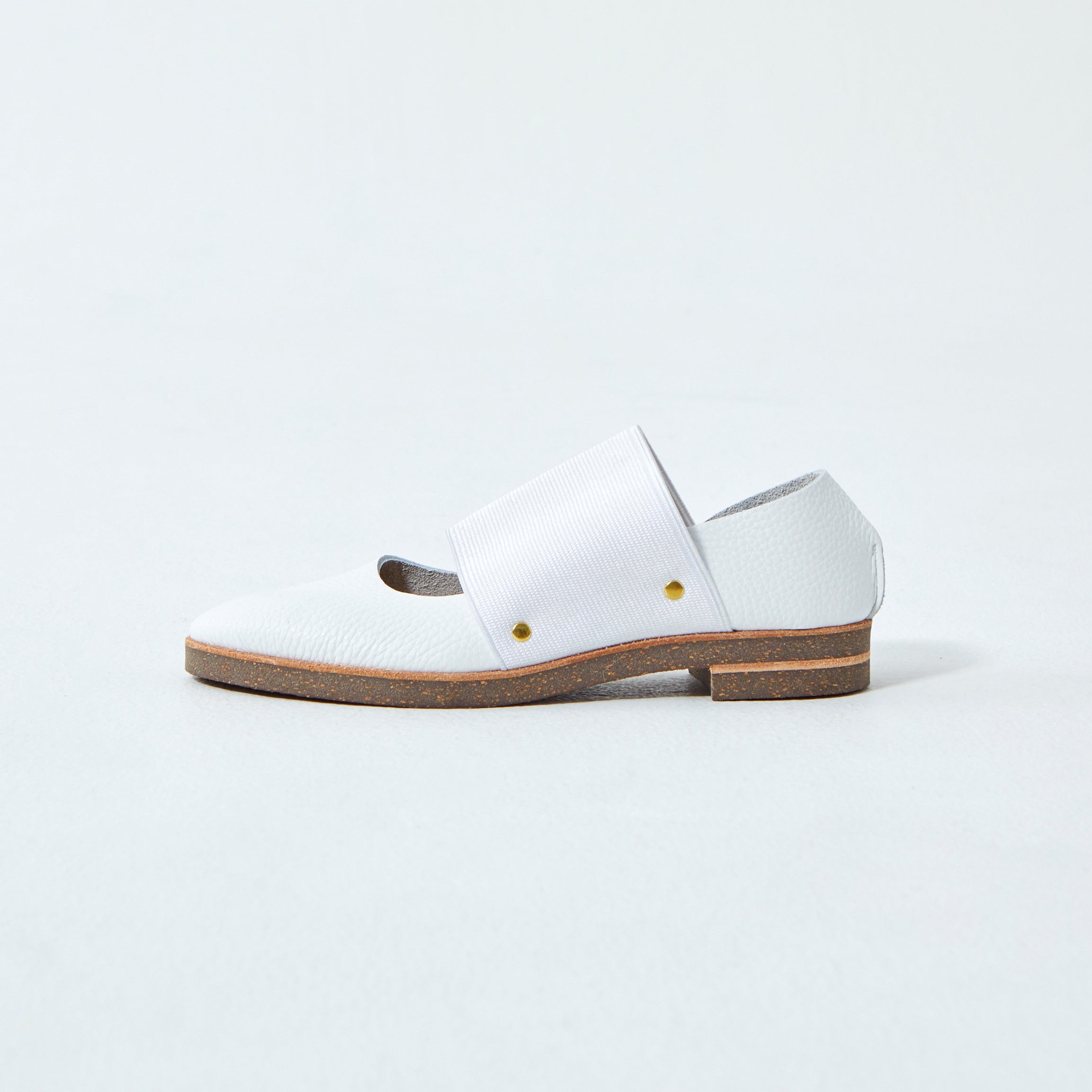 GOM BAND FLAT SHRINK WHITE (CORK SOLE DOUBLE)