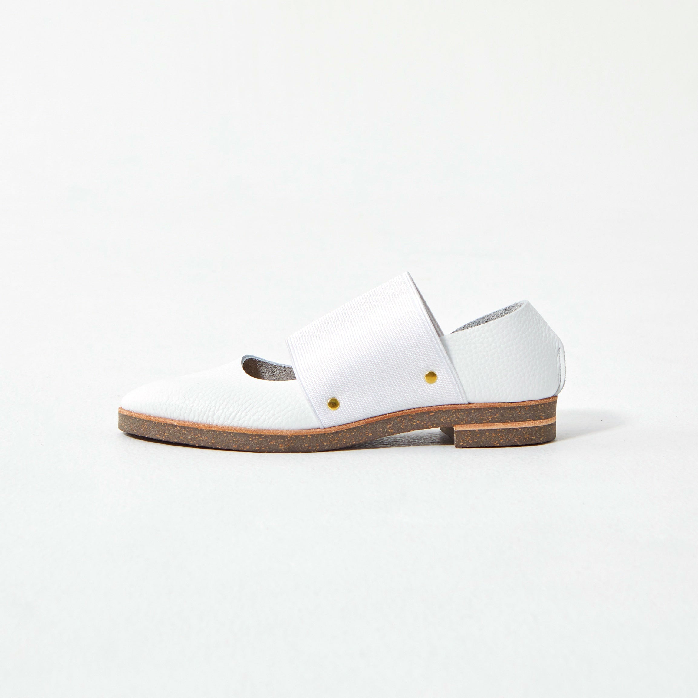 GOM BAND FLAT SHRINK WHITE (CORK SOLE DOUBLE)