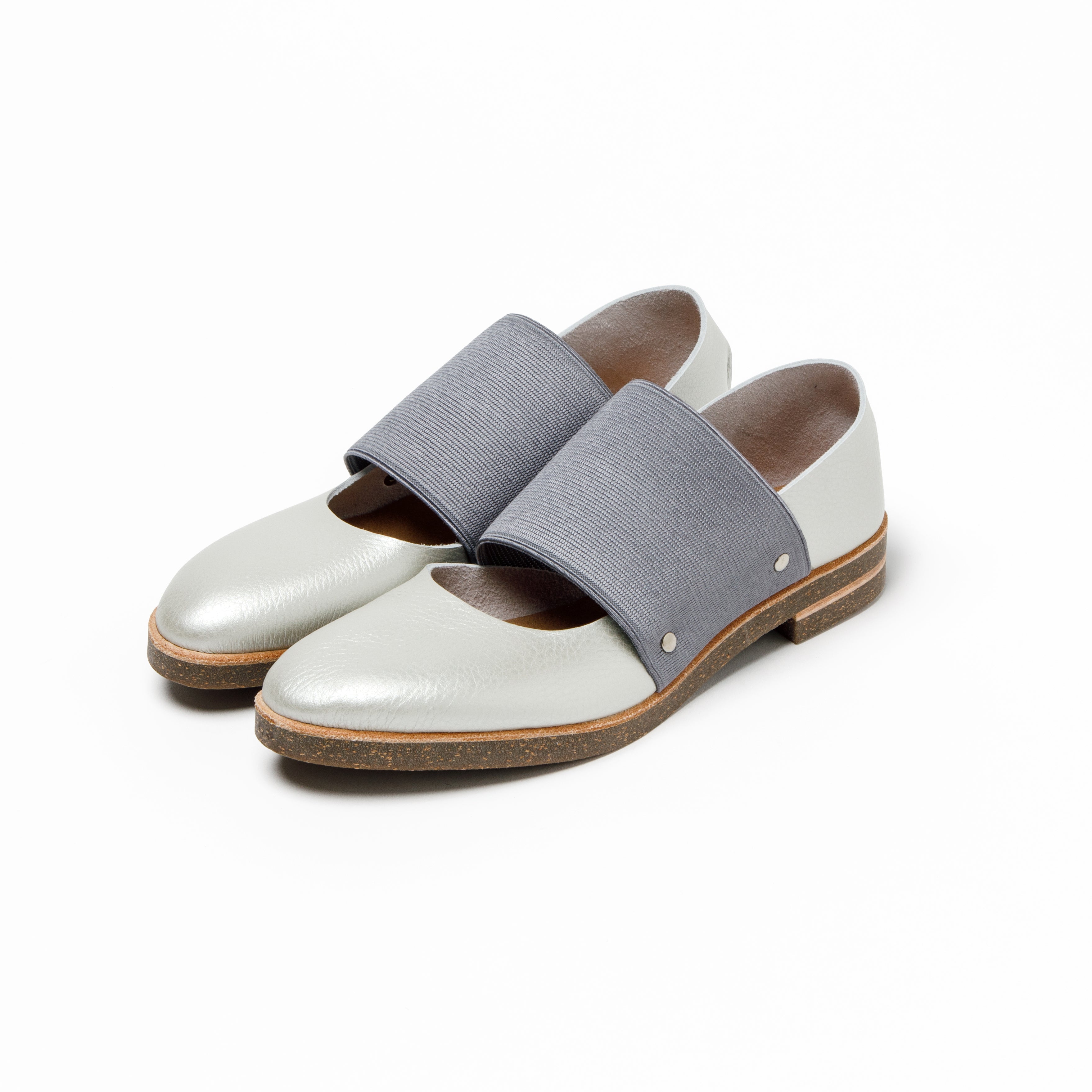GOM BAND FLAT SHRINK L.SILVER GOM GRAY CORKE DOUBLE