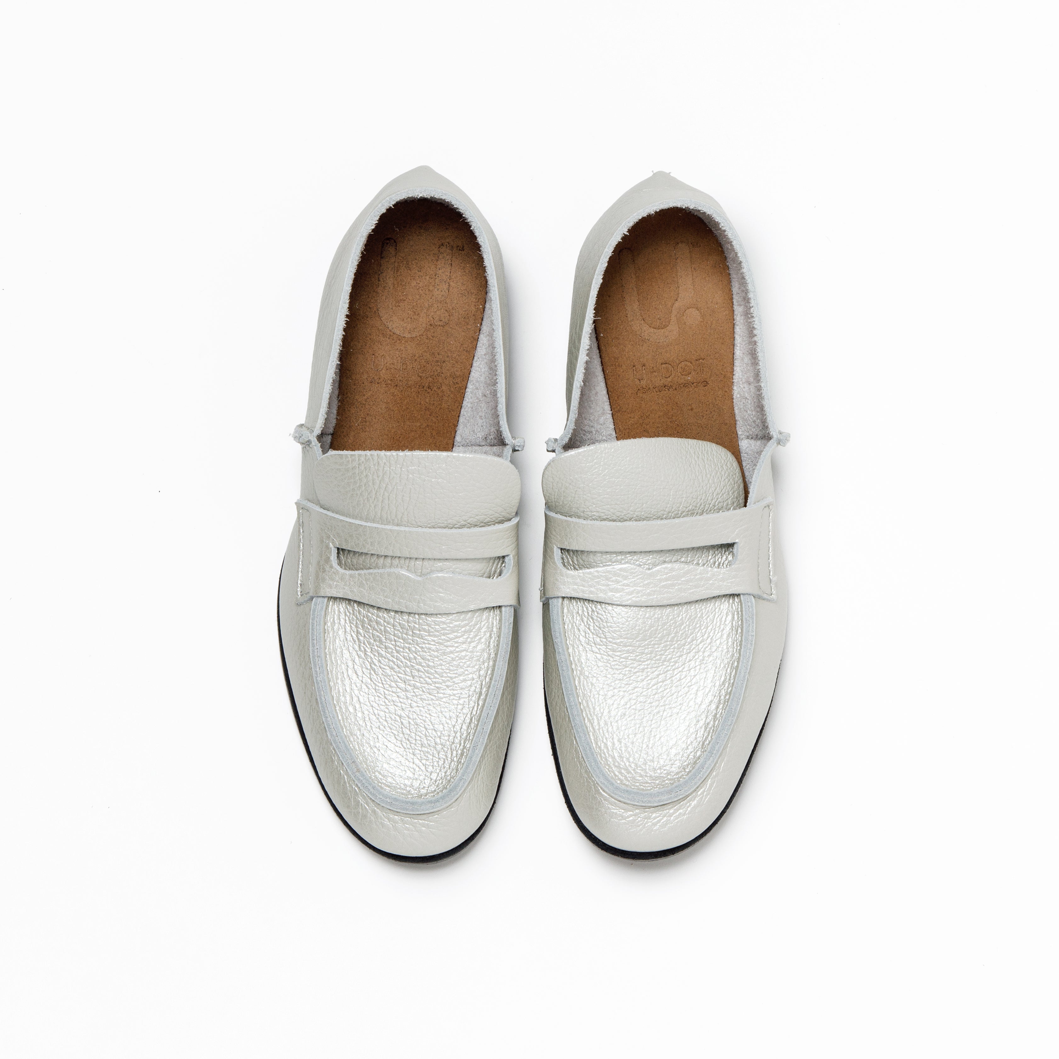 LOAFER ALL SHRINK SILVER CORK SOLE SINGLE BLACK