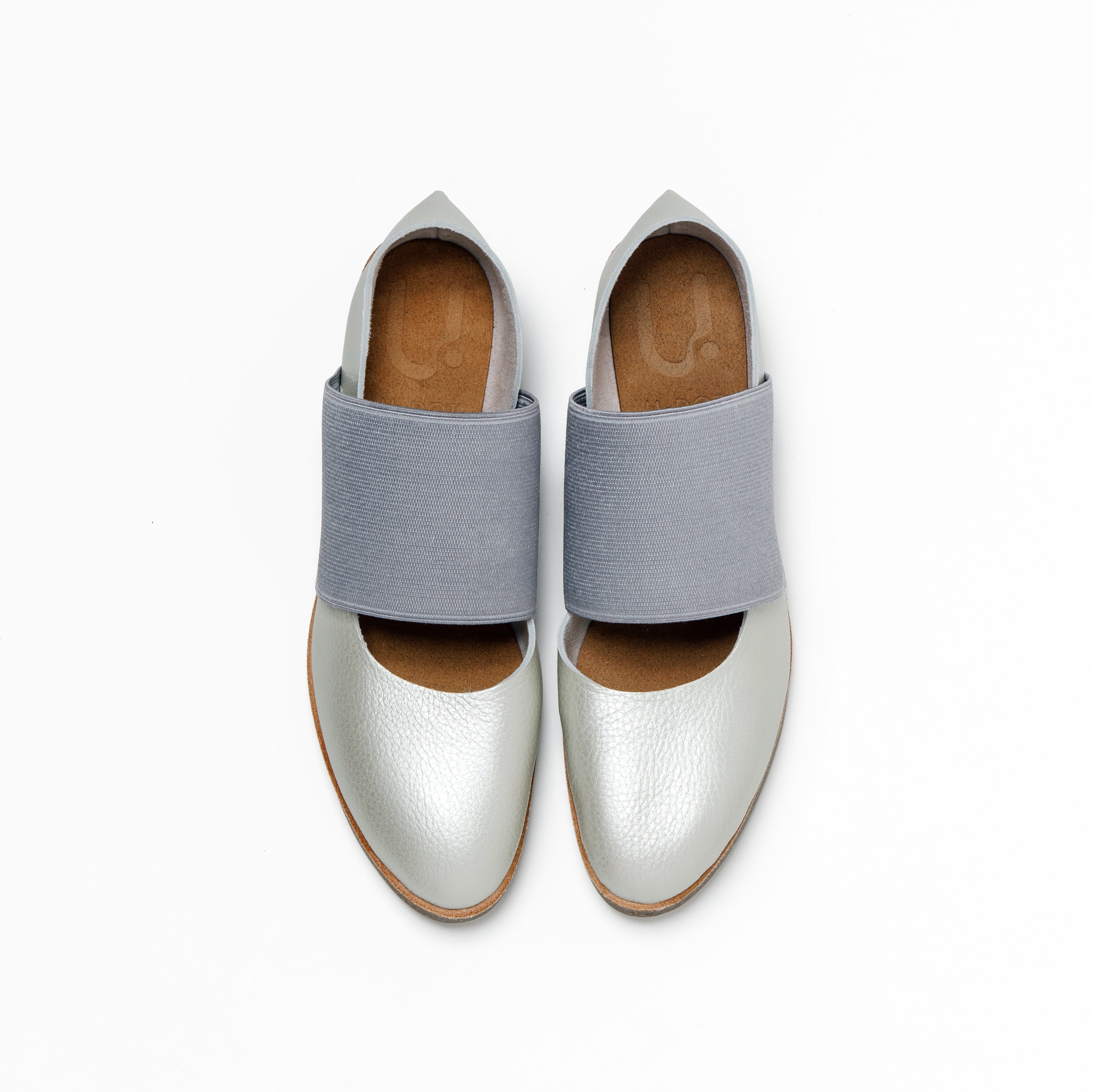 GOM BAND FLAT SHRINK L.SILVER GOM GRAY CORKE DOUBLE