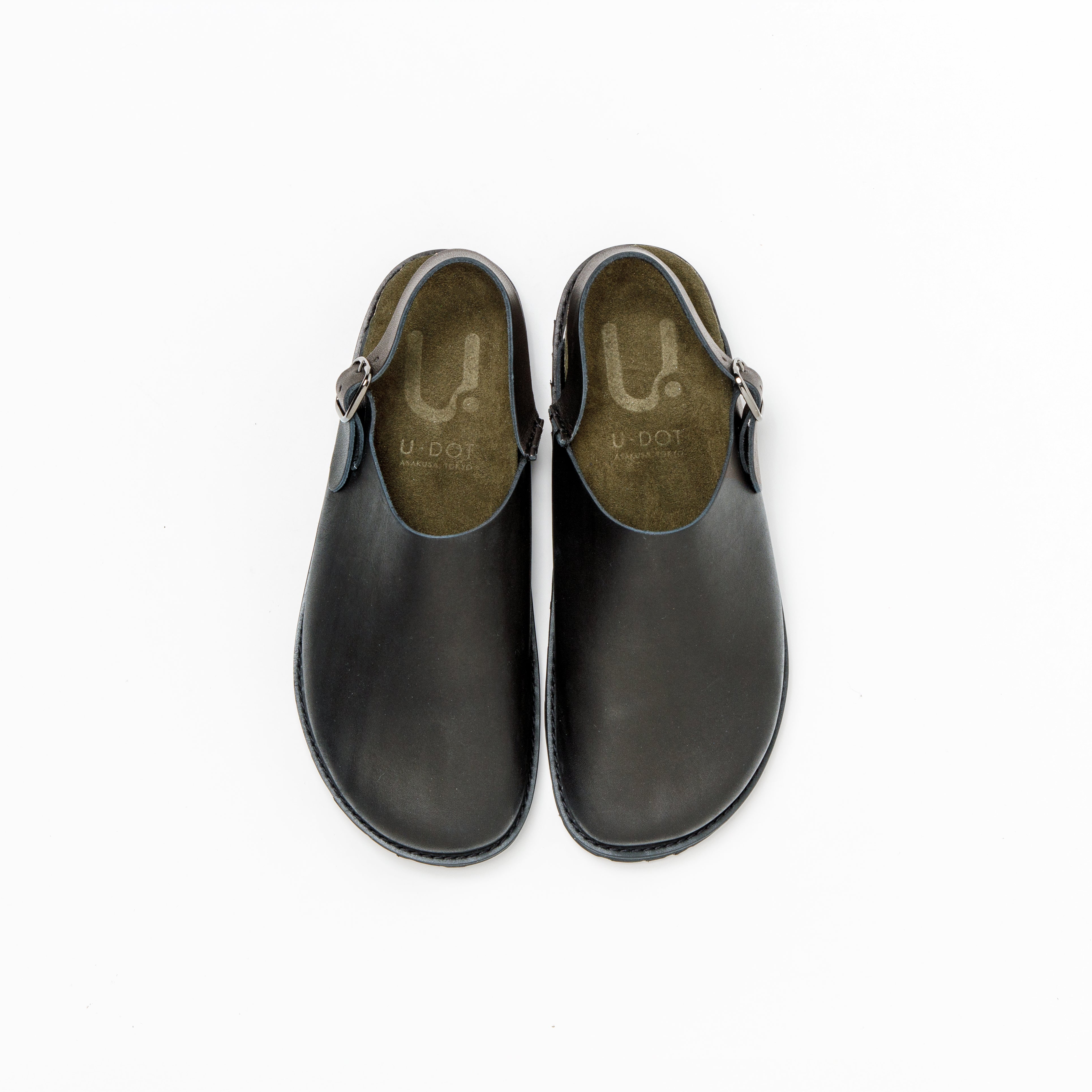 OBLIQUE SANDALS ALL SMOOTH BLACK