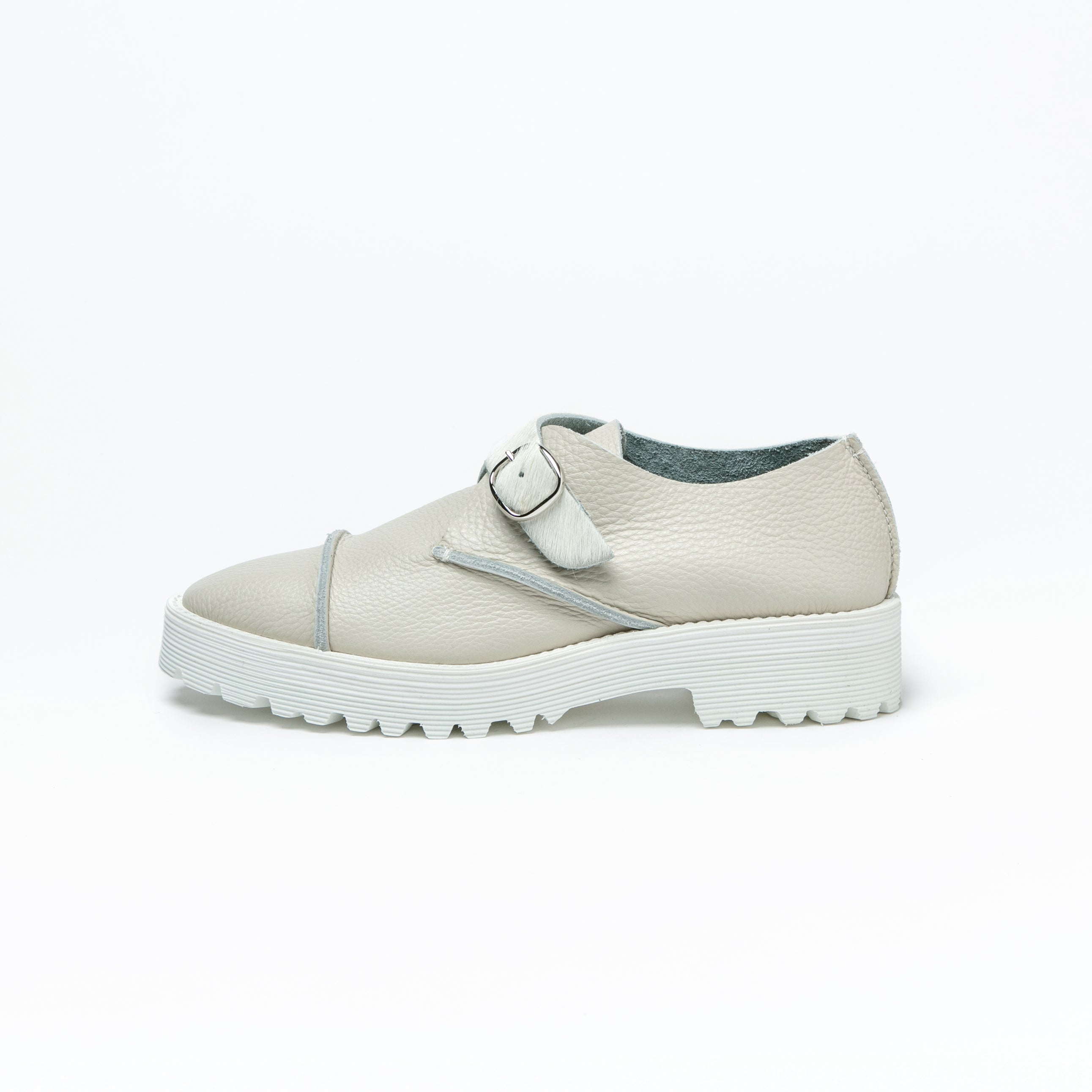 MONK SHOES SHRINK IVORY