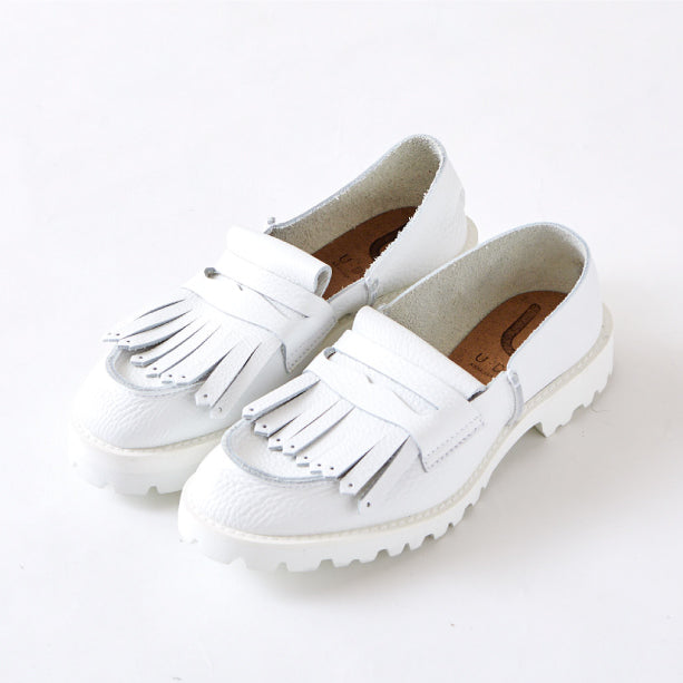 FRINGE LOAFER　ALL WHITE