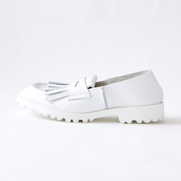 FRINGE LOAFER　ALL WHITE