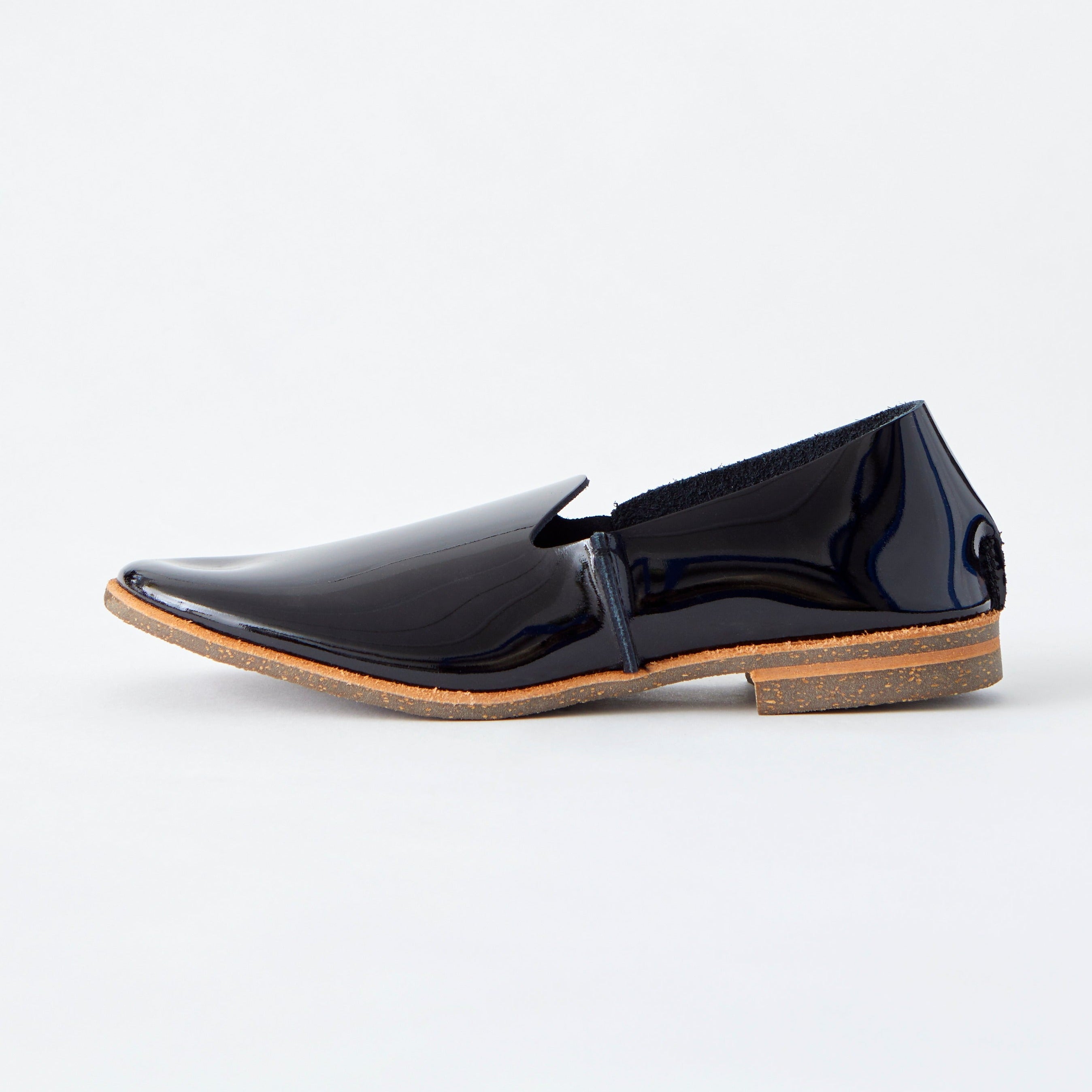 SLIP-ON　ALL PATENT BLACK