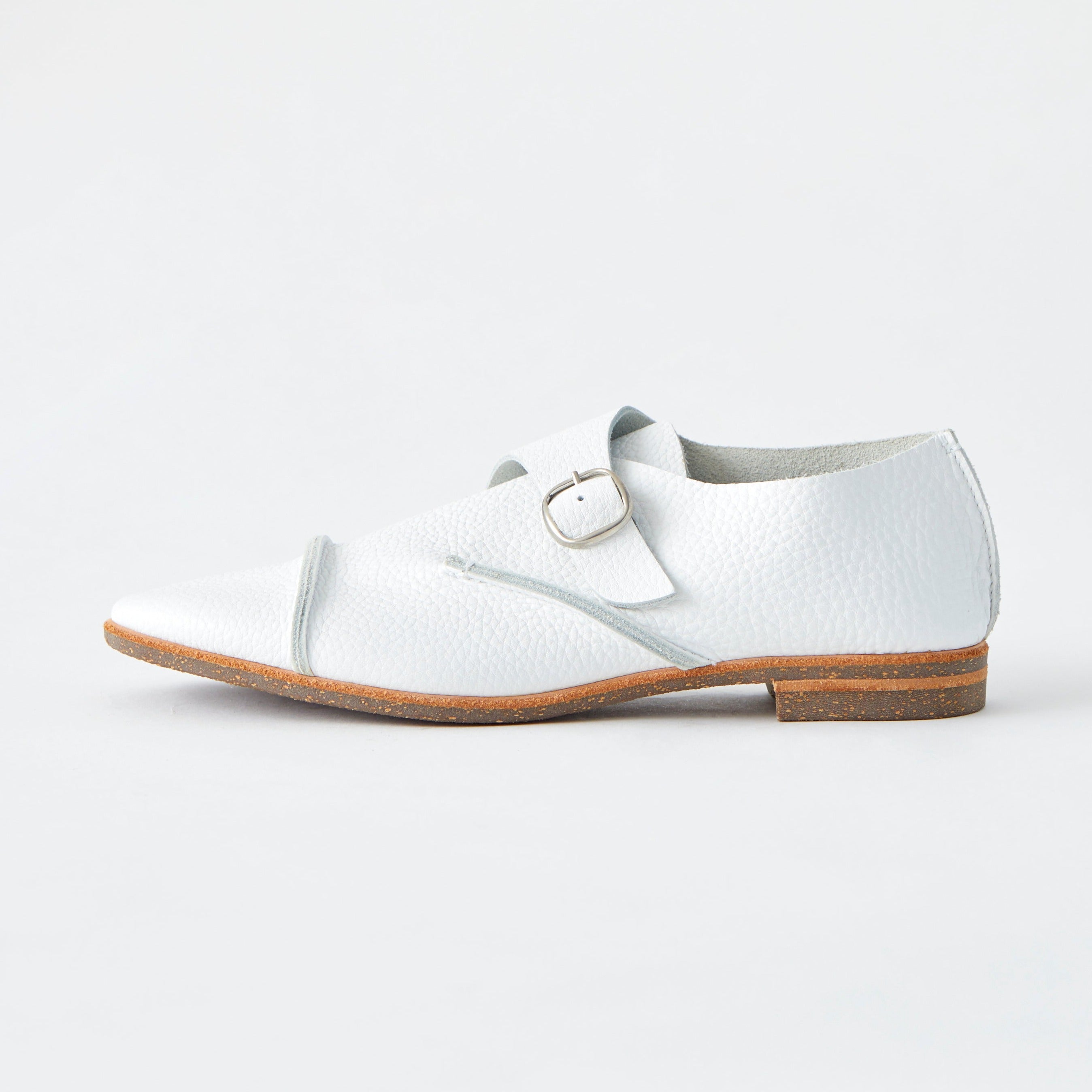 MONK SHOES　ALL SHRINK WHITE