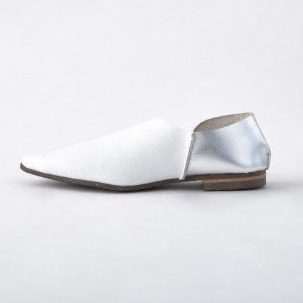 2-PIECES SLIP-ON SHRINK WHITE/ SILVER