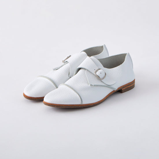 MONK SHOES　ALL SHRINK WHITE