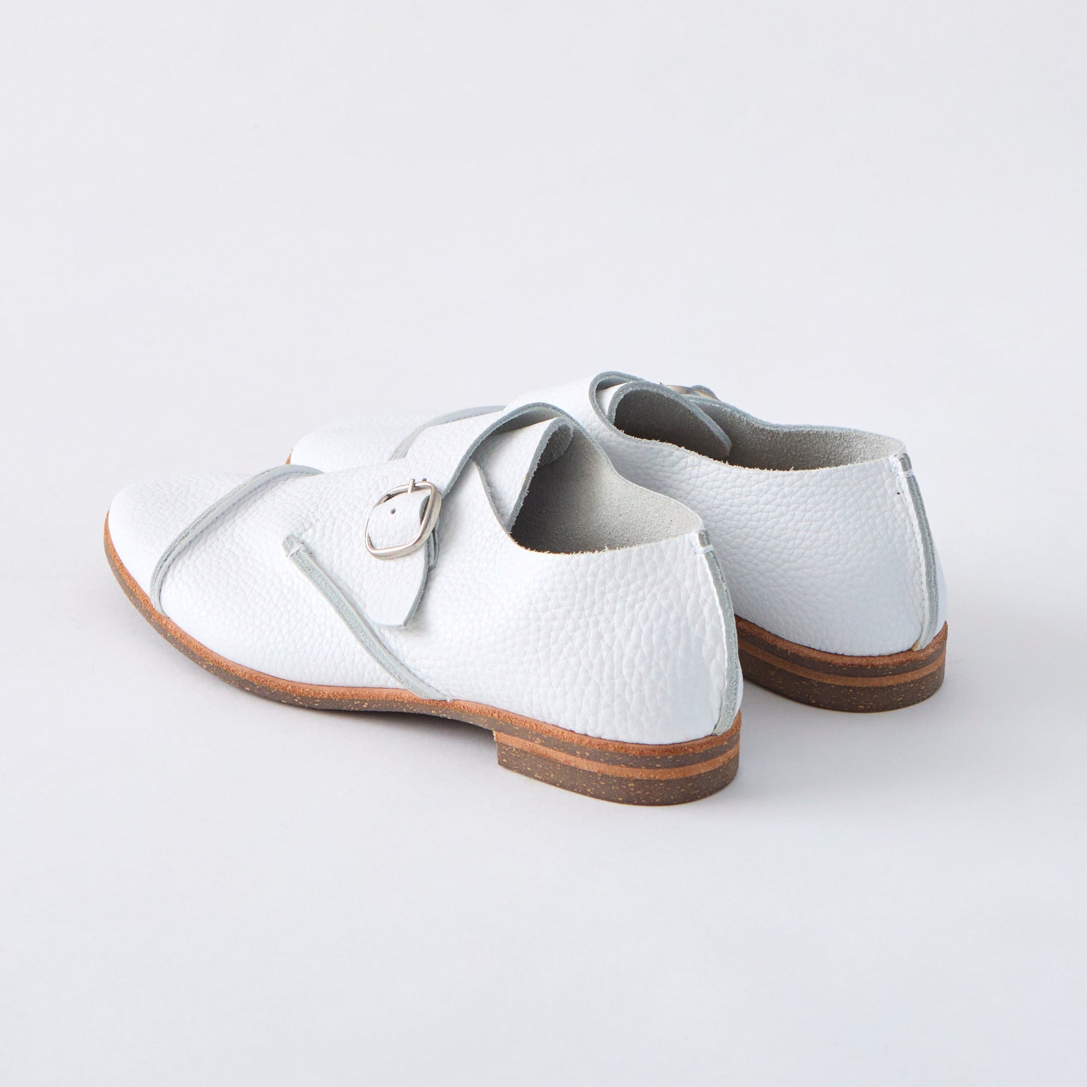 MONK SHOES　ALL SHRINK WHITE