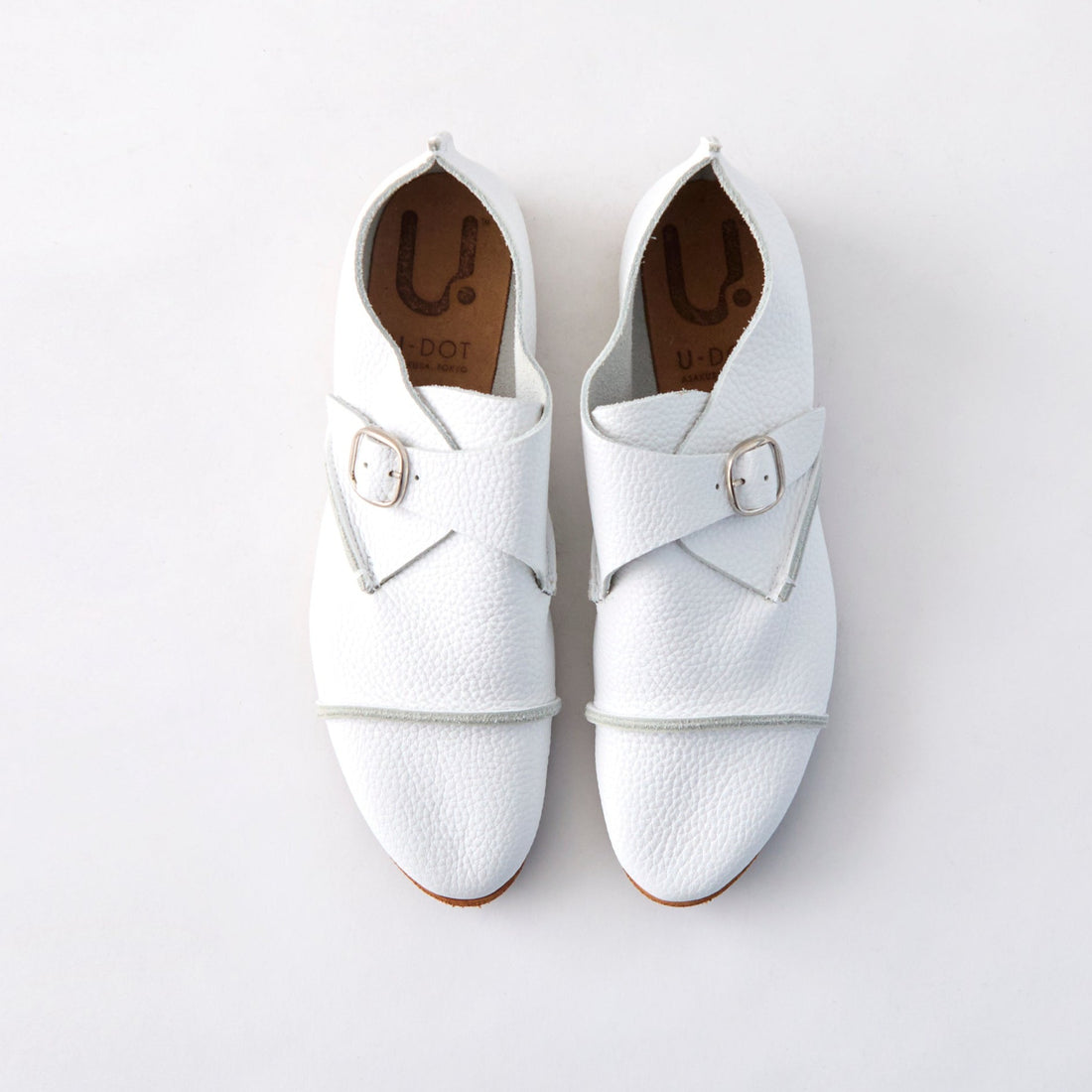 MONK SHOES　ALL SHRINK WHITE