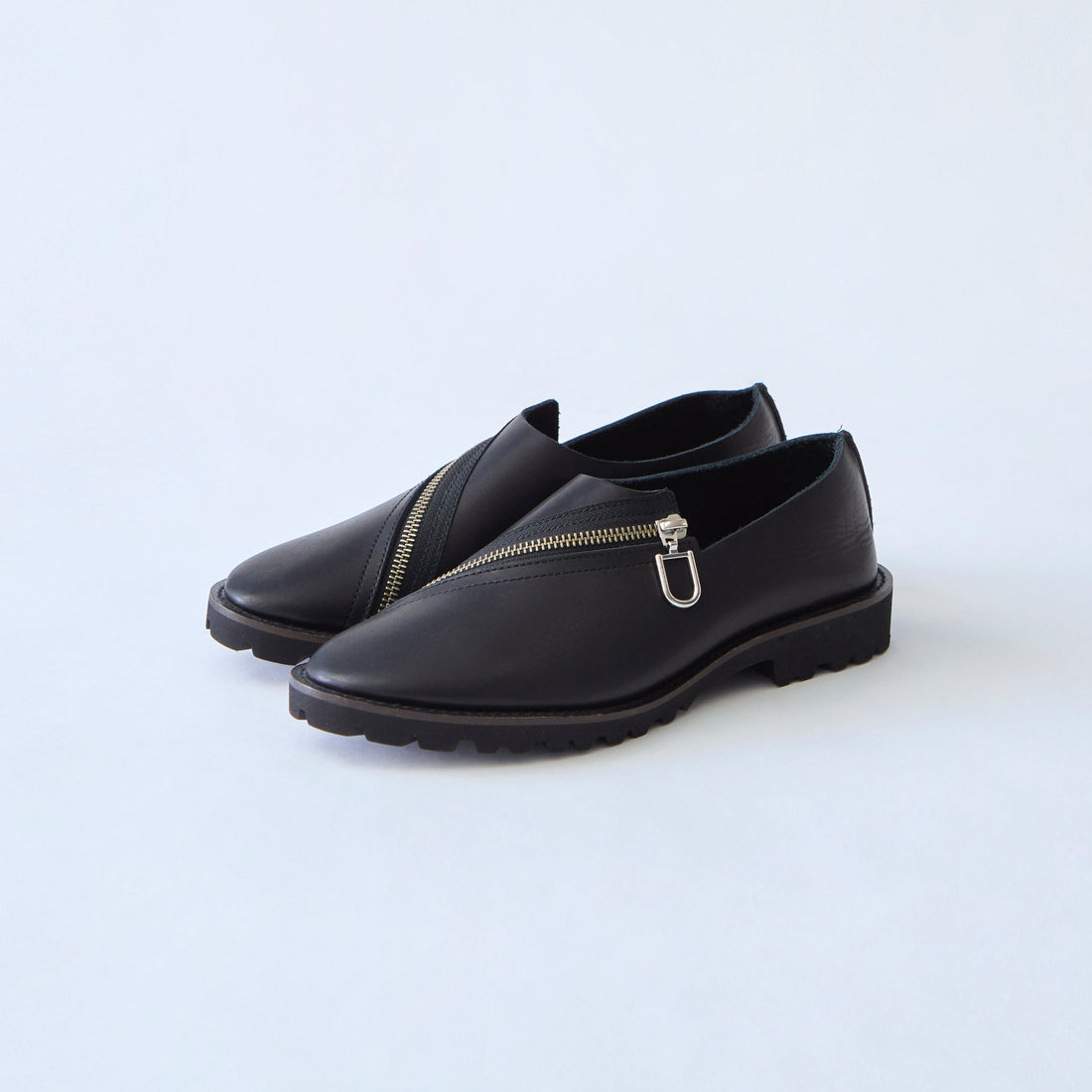 ZIP SHOES　ALL BLACK