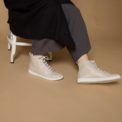 HIGH CUT SNEAKER　ALL SMOOTH GREIGE