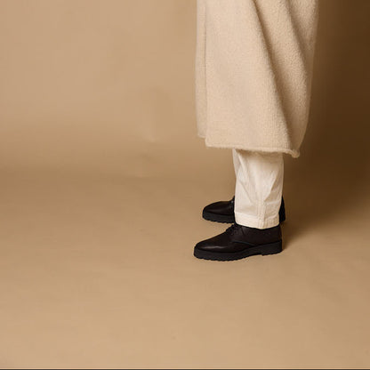 POINTED SHOES/SMOOTH BLACK/TANK DOUBLE/WITHOUT KILT