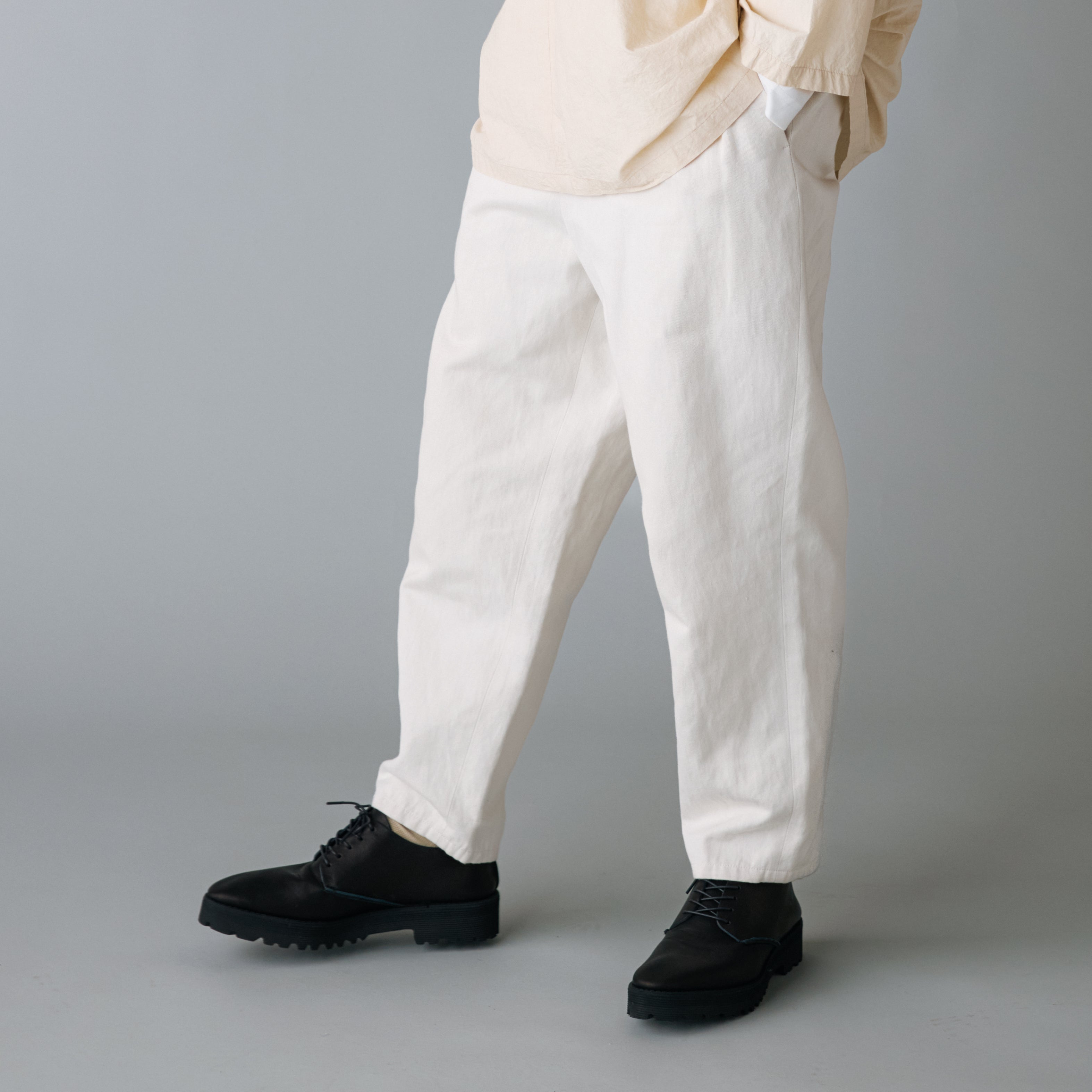 POINTED SHOES/SMOOTH BLACK/TANK DOUBLE/WITHOUT KILT