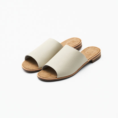 SLIDE SANDALS  SHRINK IVORY