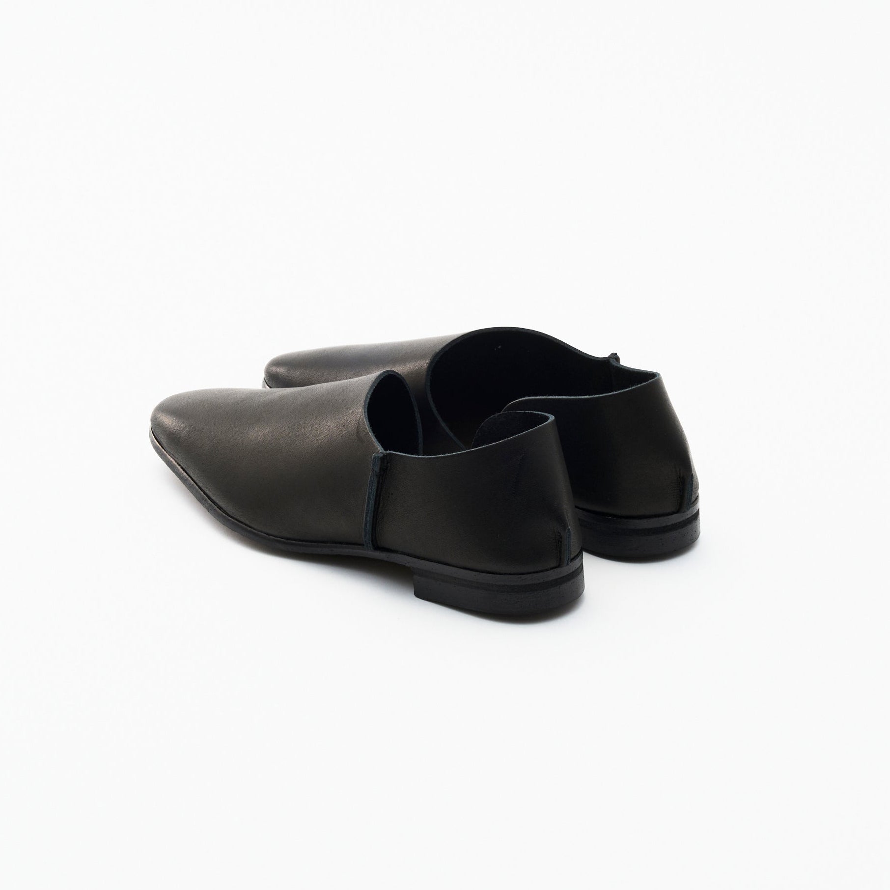 2-PIECES SLIP-ON　ALL SMOOTH BLACK
