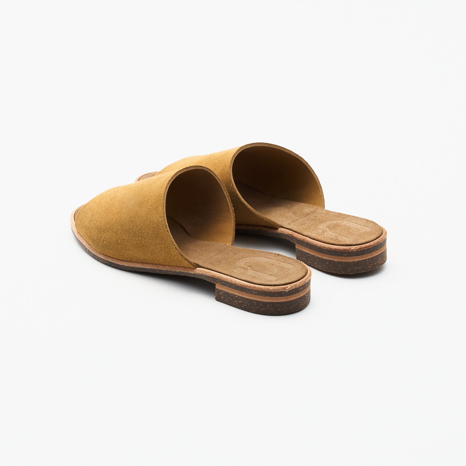 SLIDE SANDALS  SUEDE BROWN SUGAR