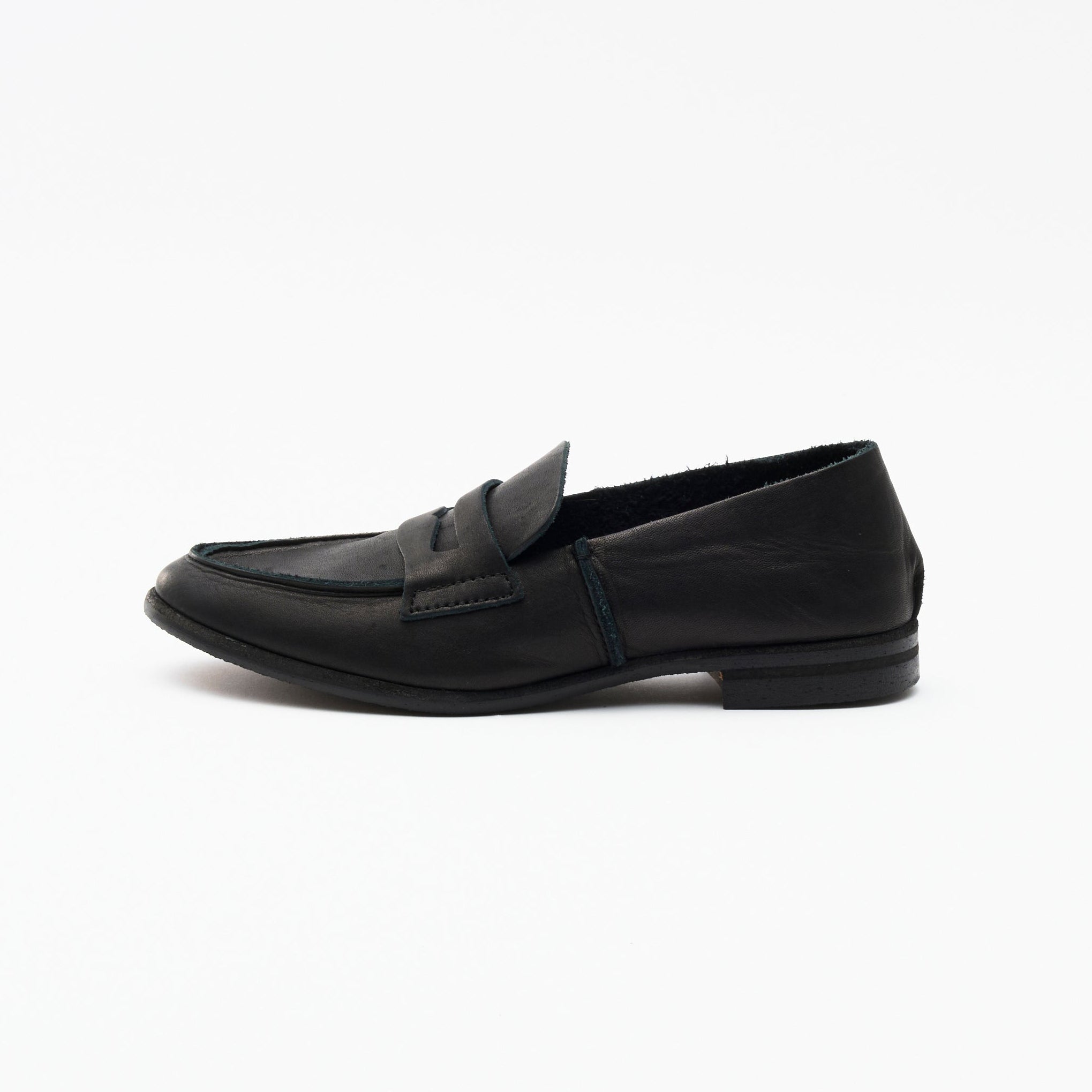 LOAFER ALL SMOOTH BLACK / BLACK SOLE