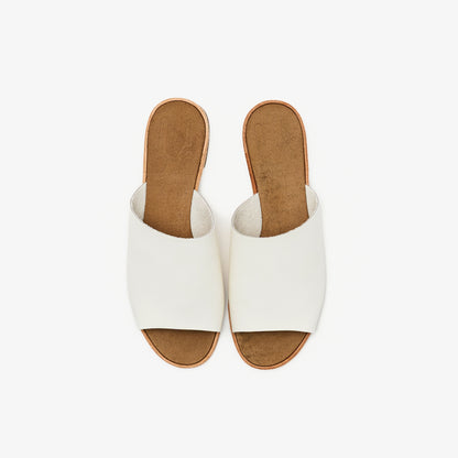 SLIDE SANDALS  SMOOTH WHITE