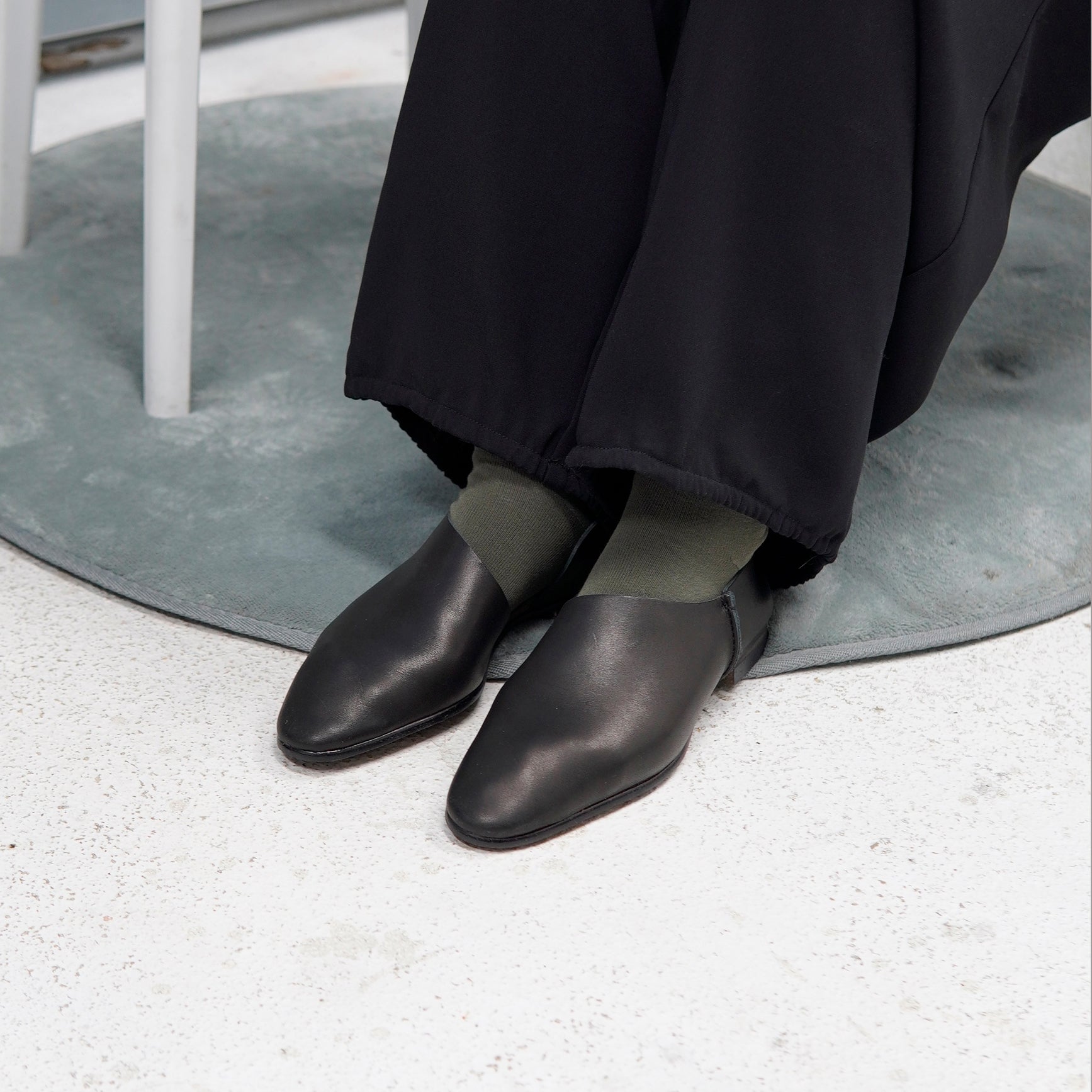 2-PIECES SLIP-ON　ALL SMOOTH BLACK