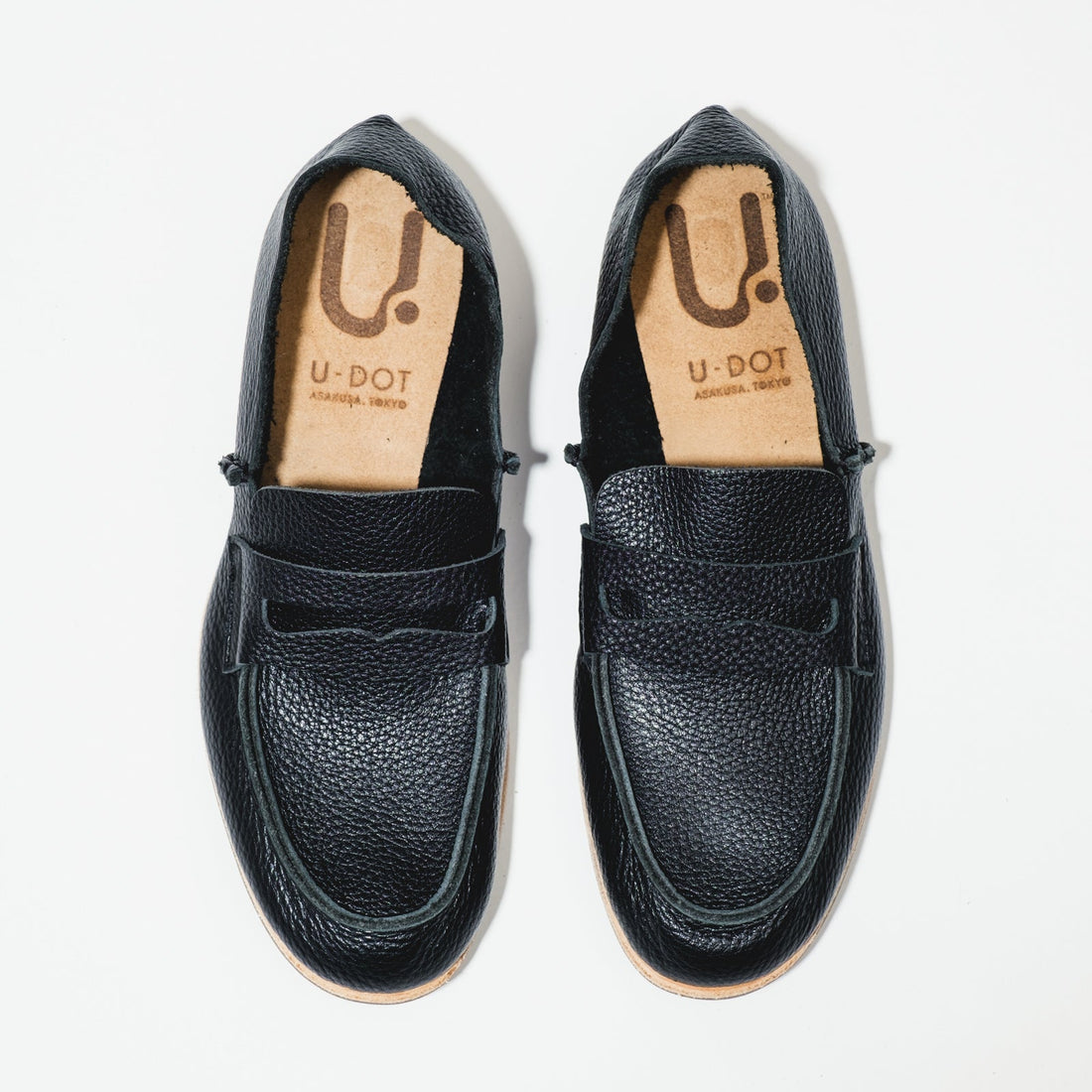 U-DOT、ユードット、LOAFER、ローファー、ブラックシューズ