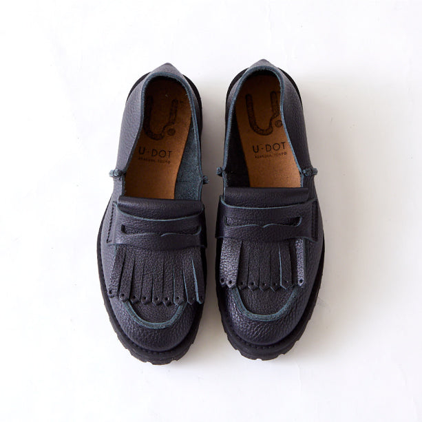 FRINGE LOAFER　ALL BLACK (TANK DOUBLE)