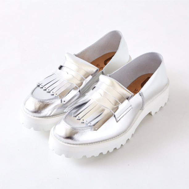 FRINGE LOAFER　ALL METALLIC SILVER (TANK DOUBLE)