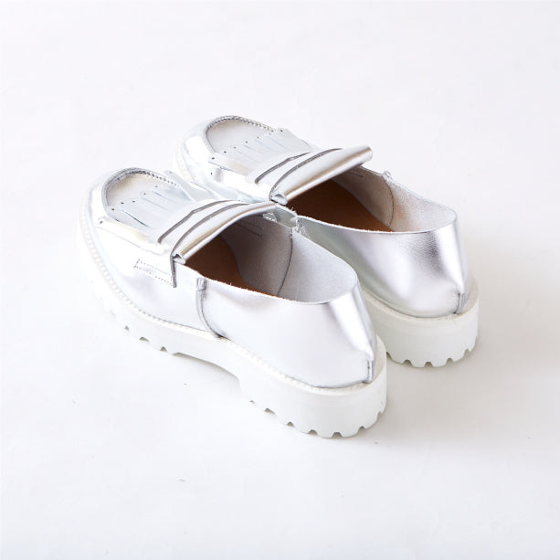 FRINGE LOAFER　ALL METALLIC SILVER (TANK DOUBLE)