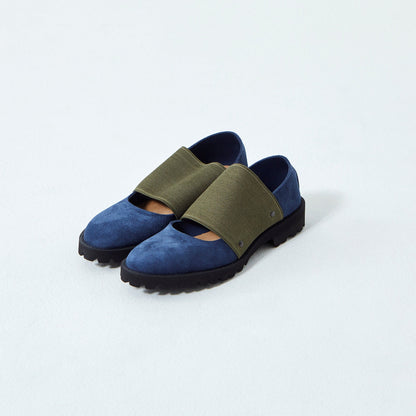 GOM BAND FLAT SUEDE NAVY