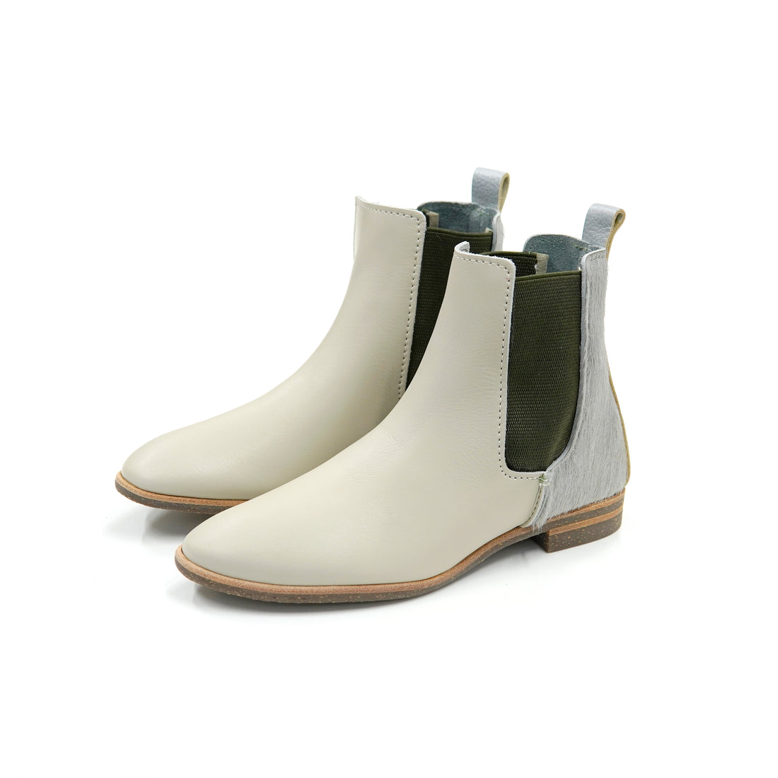 CHELSEA BOOTS　GREIGE/ COW HAIR GRAY/SILVER/CS