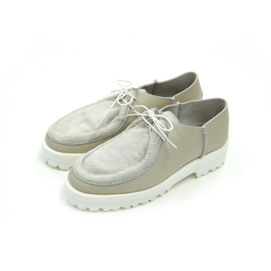 MOCASSIN　 SMOOTH GREIGE / COW HAIR WHITE /TDWH/TWH