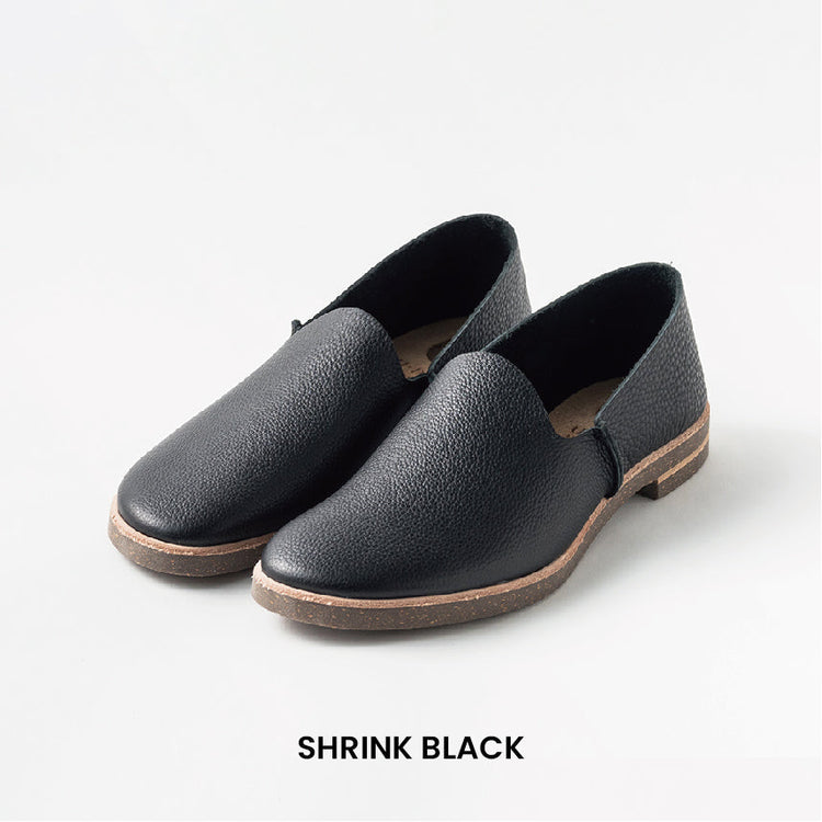 U-DOT、ユードット、SLIP-ON、スリッポン、ブラックシューズ