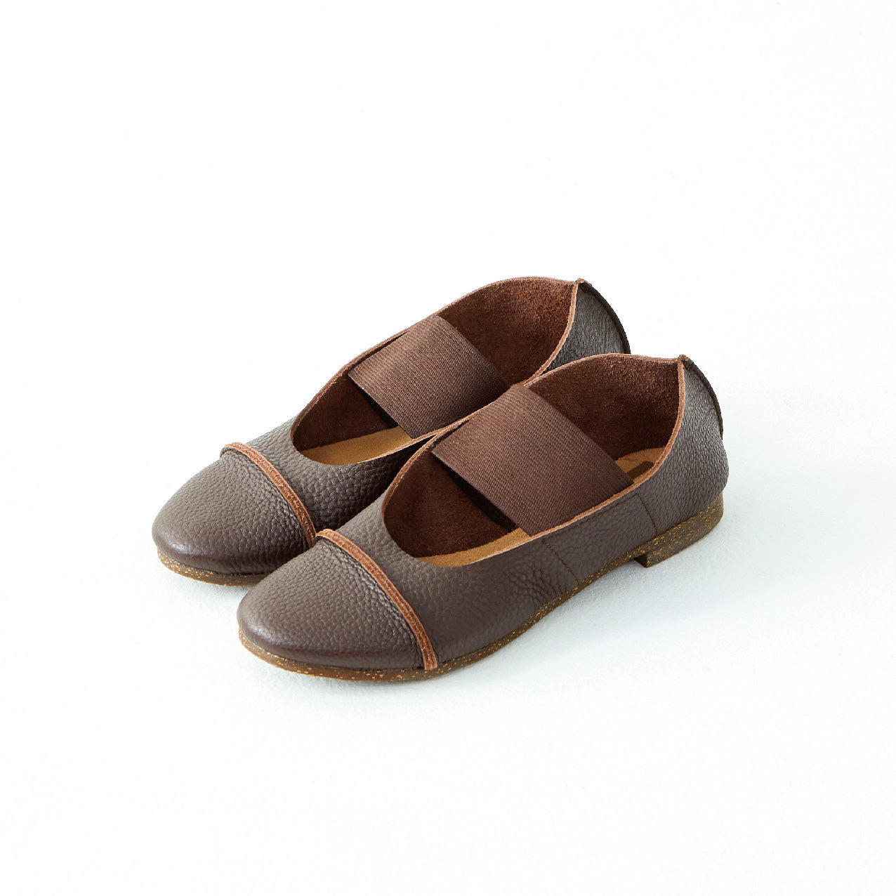 GOM FLAT　 ALL SHRINK BROWN