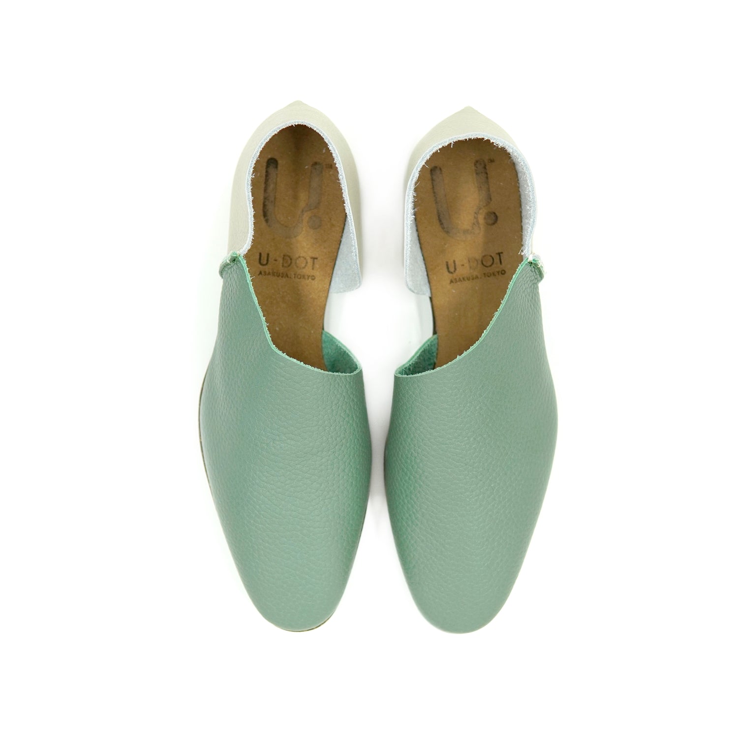 2-PIECES SLIP-ON  SHRINK SAGE GREEN / IVORY/CS