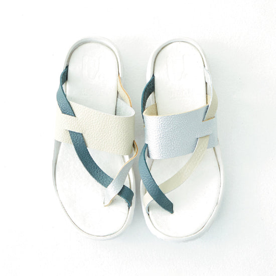 ACE SANDALS　SILVER / BLUE GRAY / IVORY