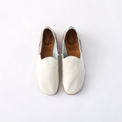 SLIP-ON　COW HAIR WHITE / PRINTED PYTHON