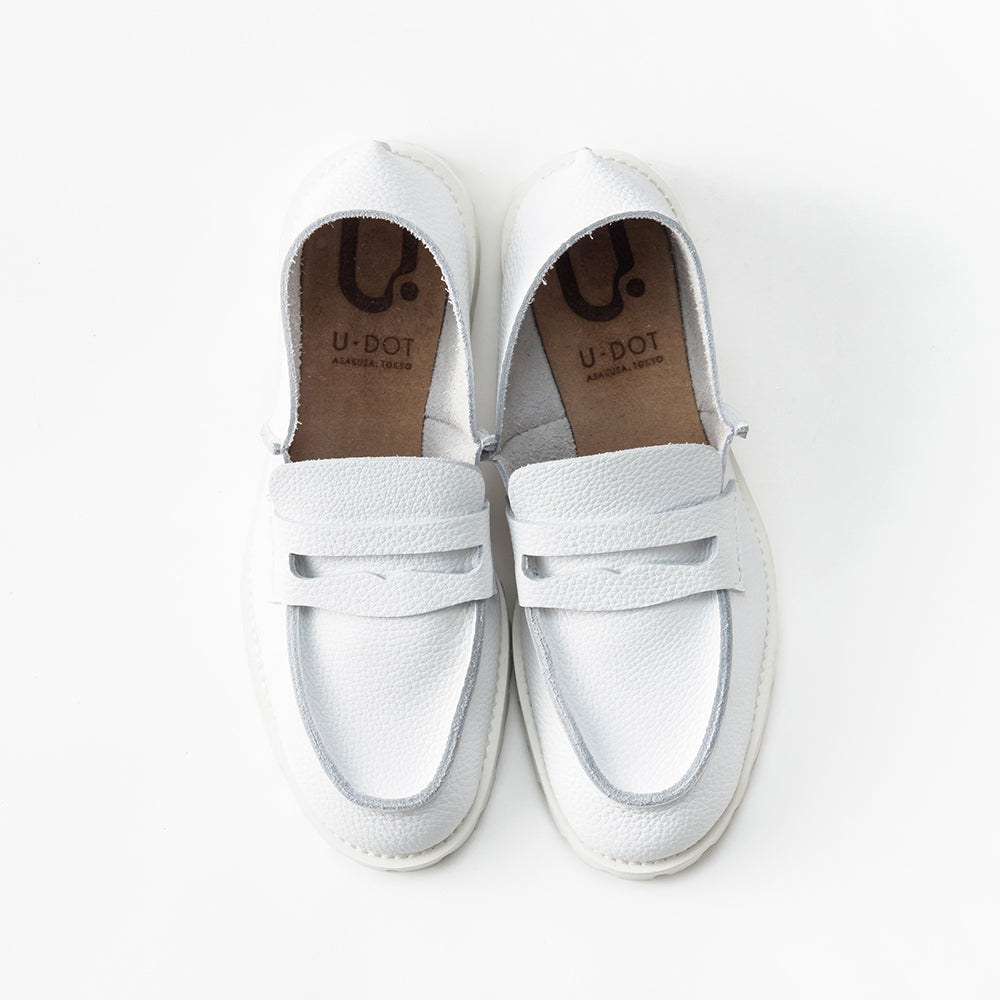 LOAFER（ローファー）白｜ U-DOT（ユードット）｜本革ローファー