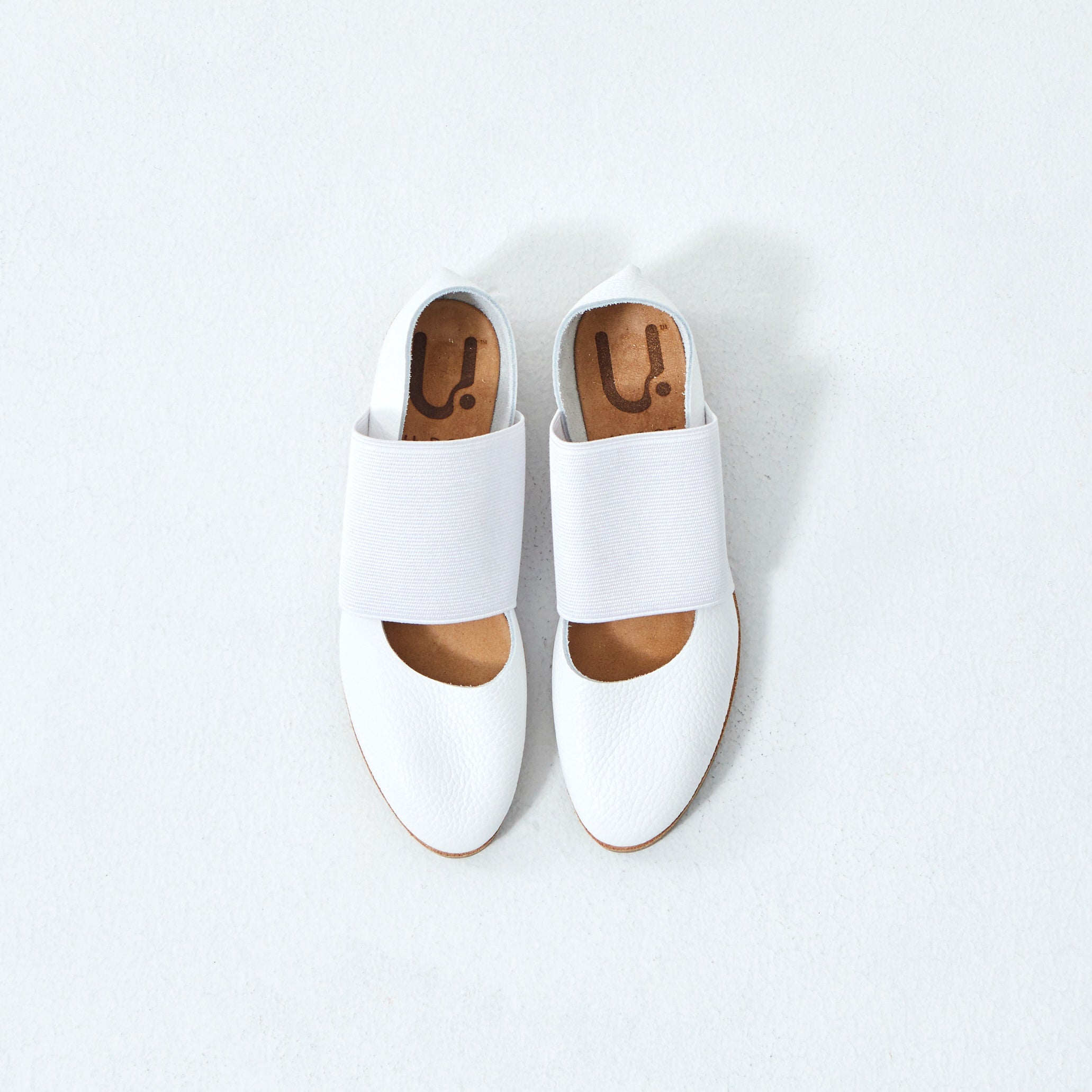 GOM BAND FLAT　SHRINK WHITE (CORK SOLE DOUBLE)