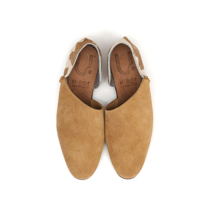 2-PIECES SLIP-ON  SUEDE BROWN SUGAR / COW BROWN