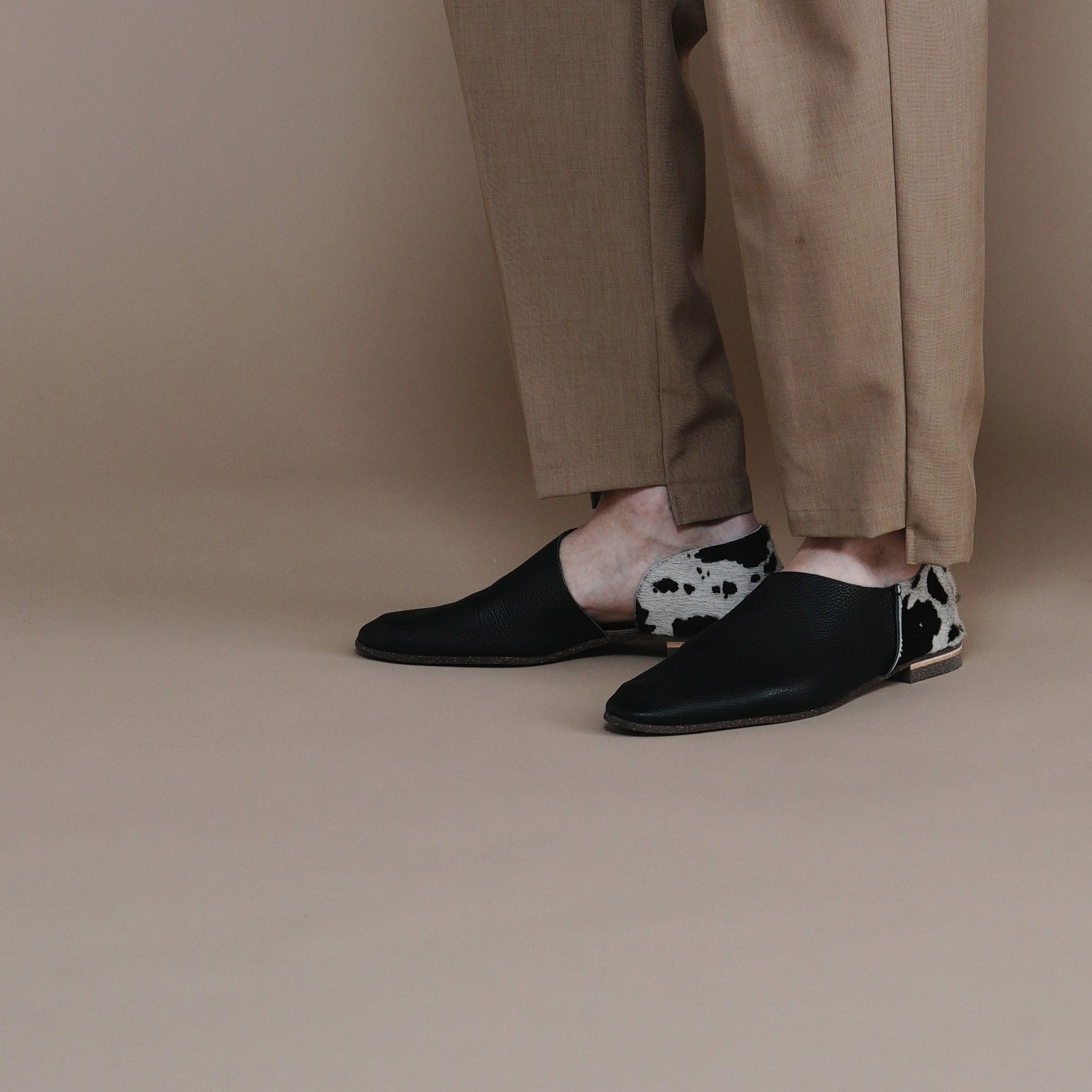 2-PIECES SLIP-ON　BLACK / COW BLACK