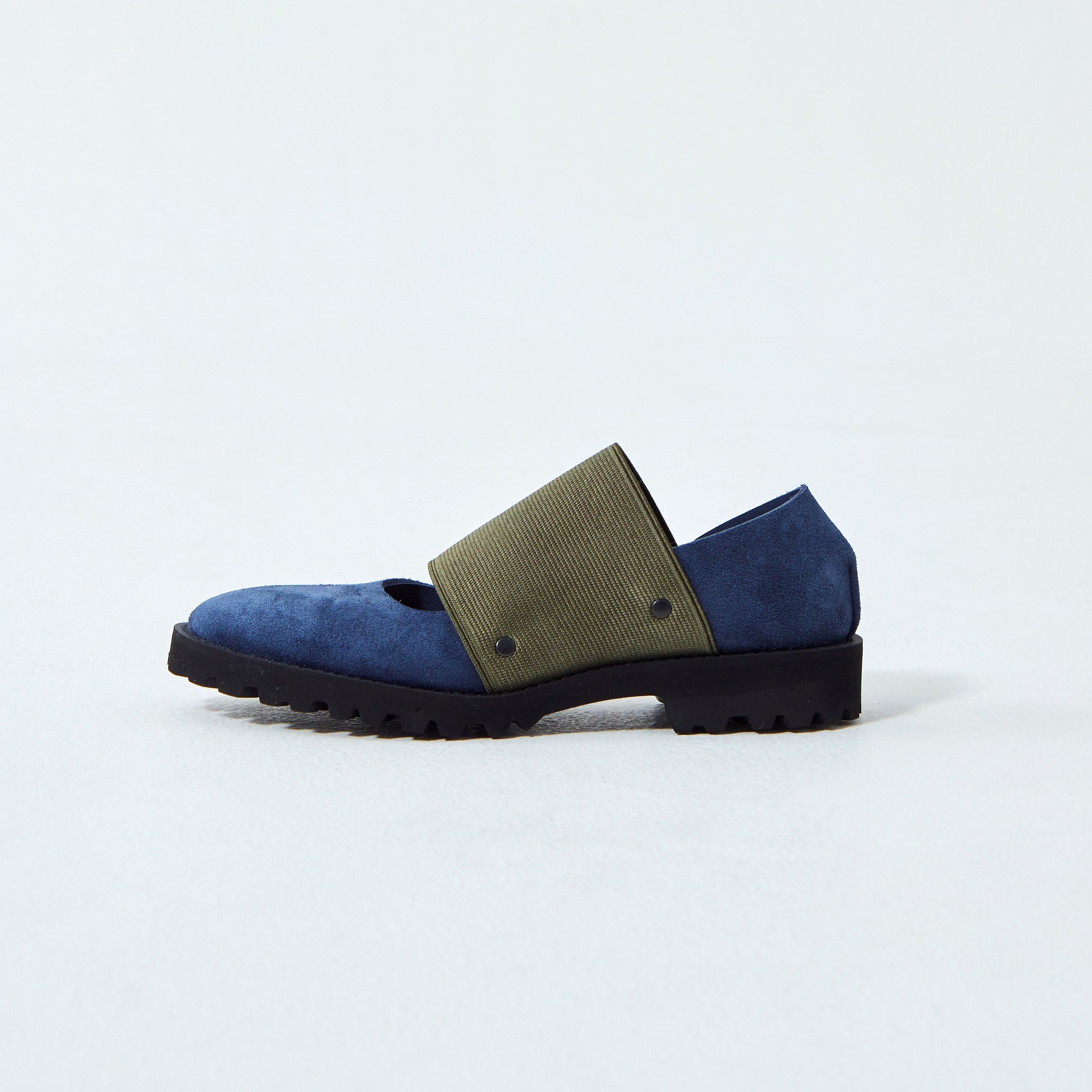 GOM BAND FLAT SUEDE NAVY