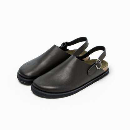 OBLIQUE SANDALS  ALL SMOOTH BLACK